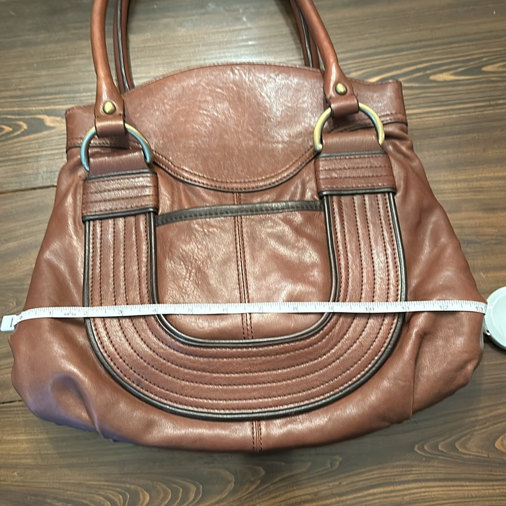 Brown leather NorthStyle shoulder bag. - Picture 9 of 11